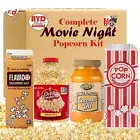 Complete Movie Theater Popcorn Kit, AYD Goods Yellow Popcorn Kernels, Butter...