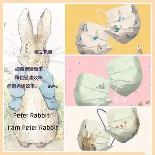 【小圓仔全球購】 Peter Rabbit口罩比得兔120周年紀念版成人平面英國獨立裝卡通