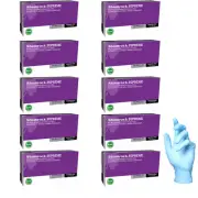 Shamrock Supreme Blue Nitrile Exam Gloves, Size Large, Case Pack of 950