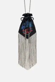 FLAT DRAWSTRING POUCH NAUGHTY NEON