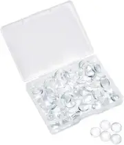 Clear Round Glass Dome Tiles Cabochons Charms Bulk Small Flat Back Imitation