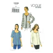 Vogue V9086 Tops 3 Different Styles Sizes 8-10-12-14-16 Uncut Sewing Pattern
