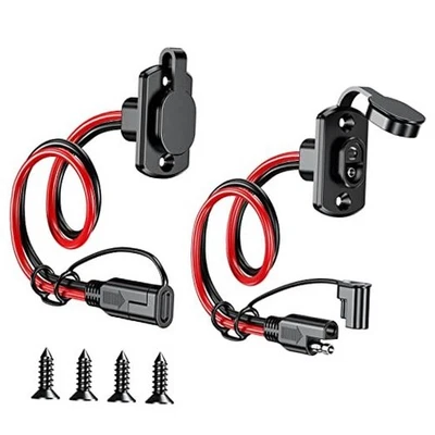 Kewig SAE Quick Connector Harness, SAE Adapter Male Plug to Female Socket