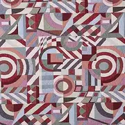 Kt KILOtela - Upholstery Fabric, Jacquard Gobelin, Upholstery, Decoration, 100 cm Length x 280 cm Width | Geometric Picasso - Multicoloured ─ 1 Metre