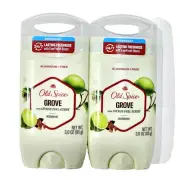 2 Pack Old Spice Grove Citrus Peel Scent Deodorant 3oz Aluminum Free Freshness