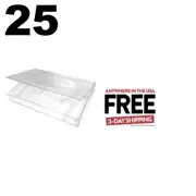 25 Clear Audio Cassette Tape Case Storage Box **1-3 DAYS