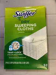 Swiffer Sweeper Multi Surface Mop DRY SWEEPING CLOTHS Pad Refills Unscented 52Ct