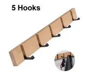 Modern wall coat hook,wooden coat rack foldable bamboo coat hook