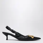 [Balenciaga] Monaco black slingback with logo 40 IT Black