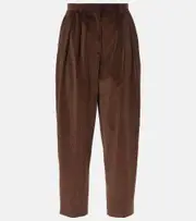 [Altuzarra] Altuzarra Emmett cotton corduroy tapered pants AU 6 brown