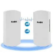 Outdoor Wireless Bridge, 5.8G 3KM Transmission WiFi Point to Point Wireless E...