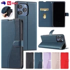 Flip Leather Case Card Slot Cover For iPhone 16e 16 15 14 13 12 11 Pro Max XS XR