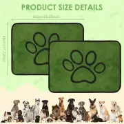 2Pcs Reusable Puppy Pad Absorbent Dog Training Pad Nonslip Washable Pee Mat·