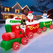 Christmas Santa Nutcracker Snowman Train Airblown Inflatable Decor Blow Up Xmas