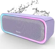 [DOSS] SoundBox Pro Bluetooth Speaker with 20W Stereo Sound, Active Extra Bass, IPX6 Waterproof, Bluetooth 5.0, TWS Pairing, Multi-Colors Lights, 20H Playtime, Portable for Beach, Outdoor