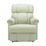 【HOLA】LA-Z-BOY 單人全牛皮沙發/電動式休閒椅(皮沙發-米白色)