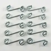 SILVER 1-3/8'' DZUS QUICK TURN SPRINGS - 10 PK, Sprintcar Wingless Sprint Spring