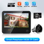 Smart 3MP Mini Digital Peephole Door Camera Wireless Wifi Infrared IR PIR Motion