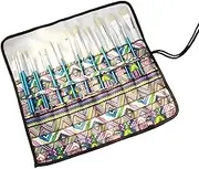 20 Slots Paint Brush Holder Roll Up Canvas Pouch Bag for Painting Organization - Oil, Watercolor, Gouache Artist Brushes (Without Brushes)