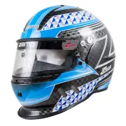 Zamp H775C04M, RZ-65D Helmet, Medium, Flo Blue, Snell SA2020