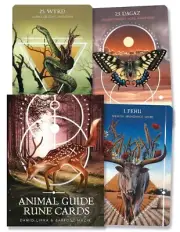 ANIMAL GUIDE RUNE CARDS KIT Deck Card Book Set oracle tarot cards Animals Magic
