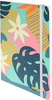 ONLINE Bullet Journal Tropical, 120 g/m² FSC Paper, DIN A5, 144 Inner Pages, Dotted/Dotted, Notebook with Soft Cover and Elastic Band, Diary for Notes, Sketches, Lettering