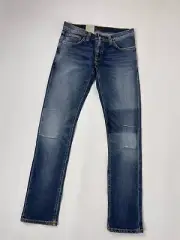 Nudie Jeans Long John Clean patches denim jeans
