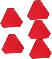ULTECHNOVO Pcs Long-lasting Pvc Reflective Triangle Sign Slow Moving Vehicle Caution High Visibility Road Safety Sign Flexible Installation