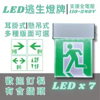 在飛比找momo購物網優惠-【彩渝】LED 緊急出口方向避難指示燈(緊急照明燈 消防器具