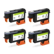 4PC Excellent Quality Printhead compatible Hp 91 for HP Officjet Z6100 Printer