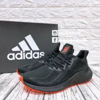 在飛比找Yahoo!奇摩拍賣優惠-【豬豬老闆】ADIDAS ALPHABOOST 黑橘 透氣 