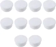 SHUATI Rubber Button Plug 10PCS Flush Type Panel High Elasticity Round Snap in Locking Hole Plugs Food Grade White Silicone Sealing Plugs(27mm)