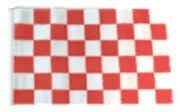 12x18 12"x18" Red and White Checkered Racing Sleeve Flag Boat Car Garden