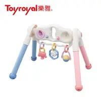 在飛比找PChome24h購物優惠-日本《樂雅 Toyroyal》寶寶二合一智育健力架