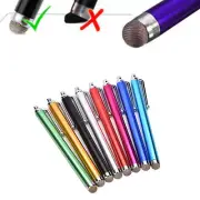 Metal Mesh Micro-Fiber Tip Touch Screen Stylus Pen For Smart Phone Tablet PC UU