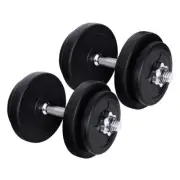 Everfit 20KG Dumbbells Dumbbell Set Weight Training Plates Home Gym Exercise