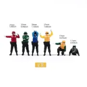 Resin 1/72 Scale Paint Aircraft Carrier Ground Crew Mini Figures Doll Model Toys