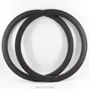1Pair 700C Road Bike Rims Carbon Fibre Clincher Bicycle Wheels 50x23/25mm 28 32H