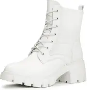 IUV White Chunky Combat Boot Women’s 8.5