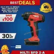 HILTI SFD 2-A IMPACT DRILL DRIVER COMBO, NEW, FREE CHUCK, BITS, FAST SHIP