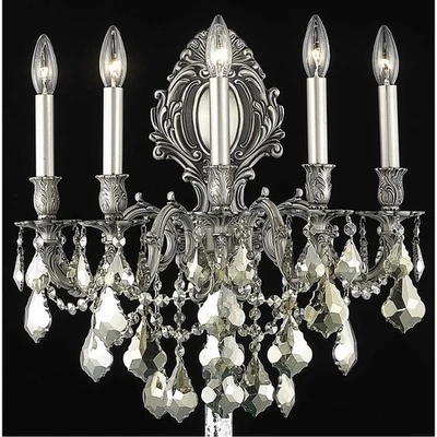 Elegant Lighting 9605W21PW-GT/RC Monarch Wall Sconce Pewter