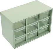 Alipis Box Plastic Storage Organizer with Compartments for Classroom Art Supplies Dresser Closet Bathroom Dorm Bedroom and Laundry Room Chic Green Design