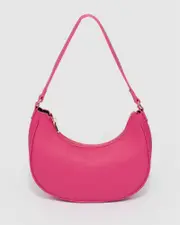 Jasmin Crescent Pink Shoulder Bag