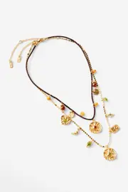[Rubi] Rubi - 2Pk Pendant Necklace - Up mix charm and bead OS UP MIX CHARM AND BEAD