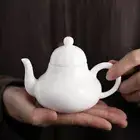 160ml Handmade Kettle Kung Fu Tea Set Decorate Chinese White Porcelain Teapot