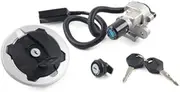 Pexorin Motorcycle Ignition Switch Lock with Fuel Gas Cap Set, Fuel Gas Cap Cover with Key, for KLX230 2020 Motorcycle Ignition Switch