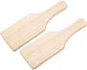 jojofuny 2Pcs Wooden Pottery Tools Clay Modeling Board Pottery Carving Tool for DIY Handmade Projects Portable Accessories for Home and Shop Crafting