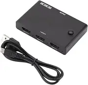 ARTIBETTER Port Video Splitter for Seamless Switching Supports Deep Color for Home Theaters Conference Rooms and Gaming Setups High-Speed Video Output up