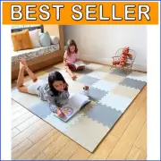 Chic Interlocking Foam Floor Tiles - Stylish and Safe Play Mat for Babies