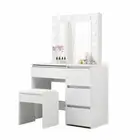 Dressing Table Vanity Set Stool Levede